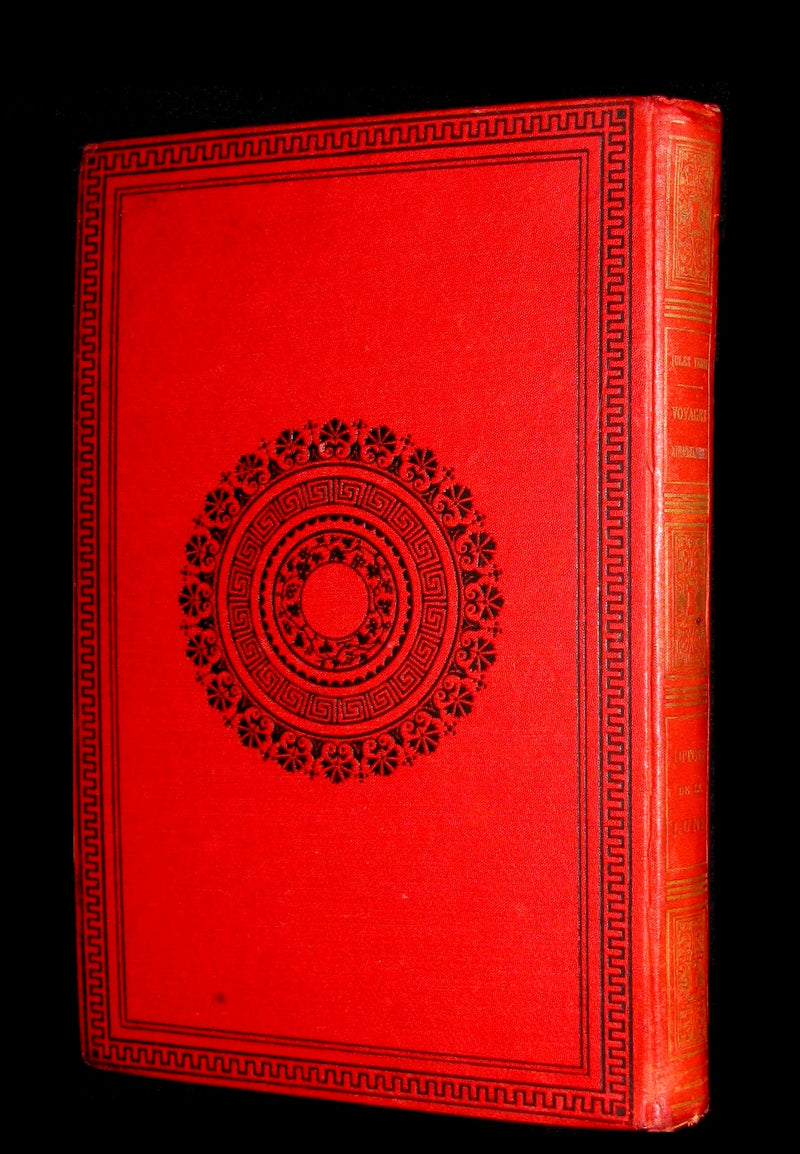 1880 Rare French Book - JULES VERNE - Around the Moon - AUTOUR DE LA LUNE. Illustrated.