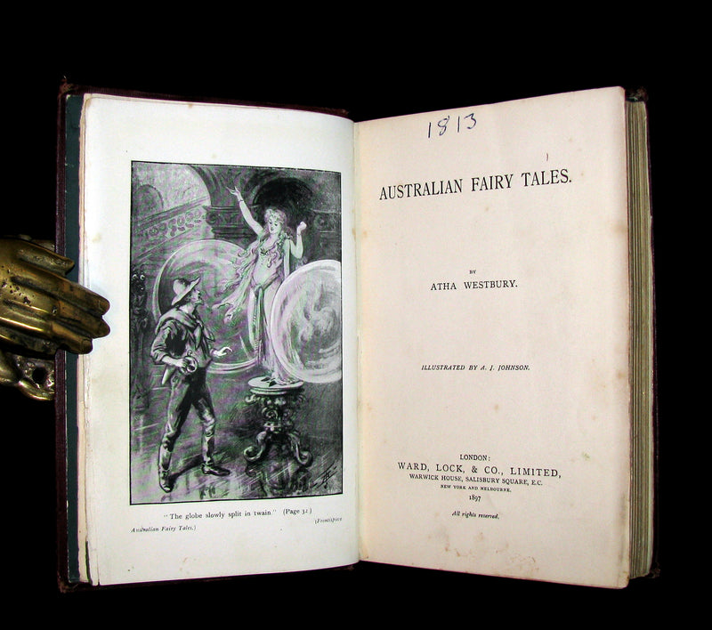 1897 Scarce 1stED Book - AUSTRALIAN FAIRY TALES by Atha Westbury. Illustrated.
