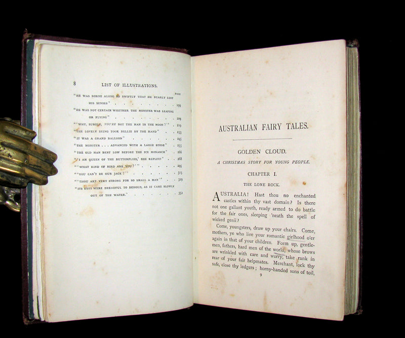 1897 Scarce 1stED Book - AUSTRALIAN FAIRY TALES by Atha Westbury. Illustrated.