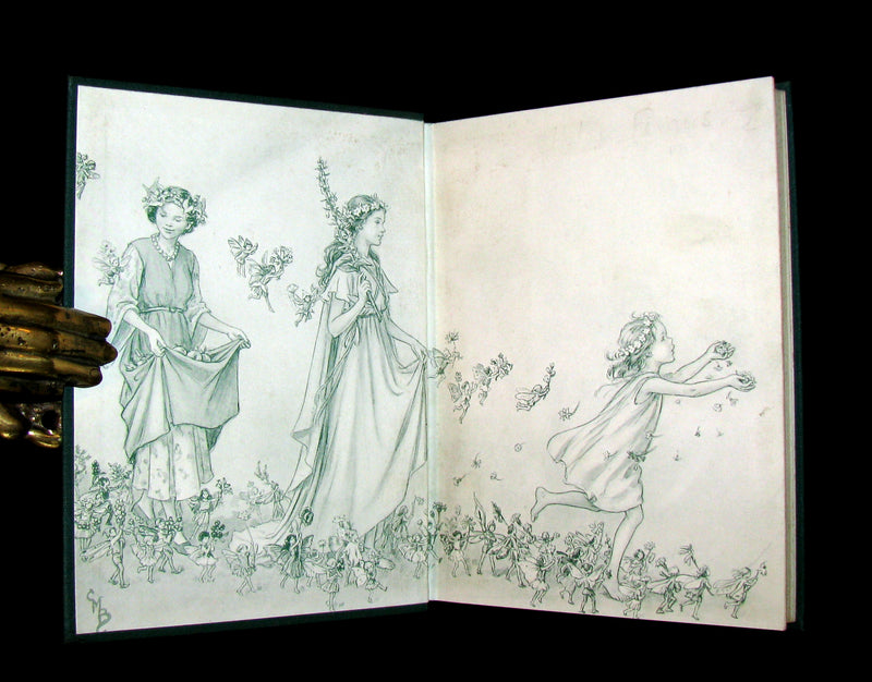 1950 Rare Book  - Cicely Mary Barker - THE BOOK OF THE FLOWER FAIRIES.