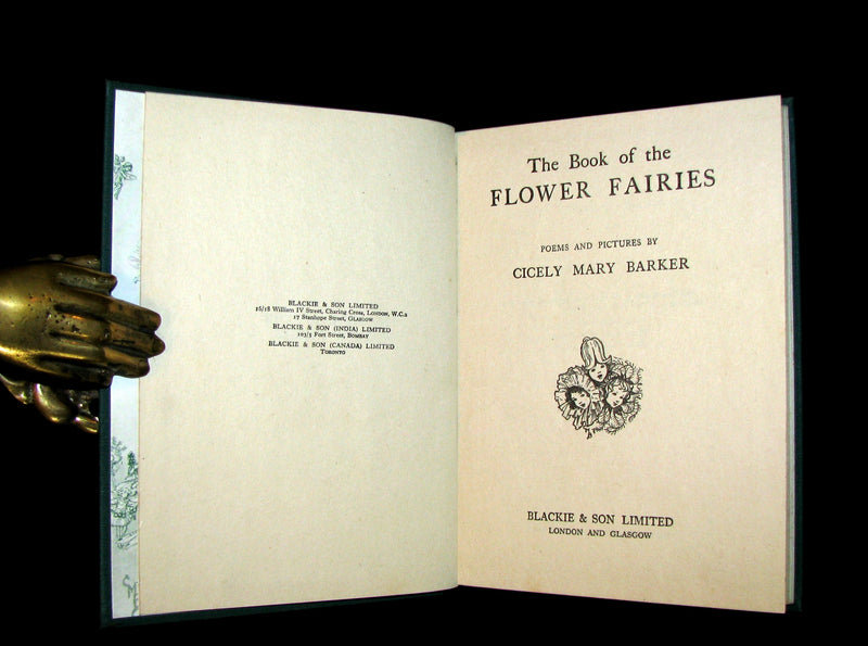 1950 Rare Book  - Cicely Mary Barker - THE BOOK OF THE FLOWER FAIRIES.