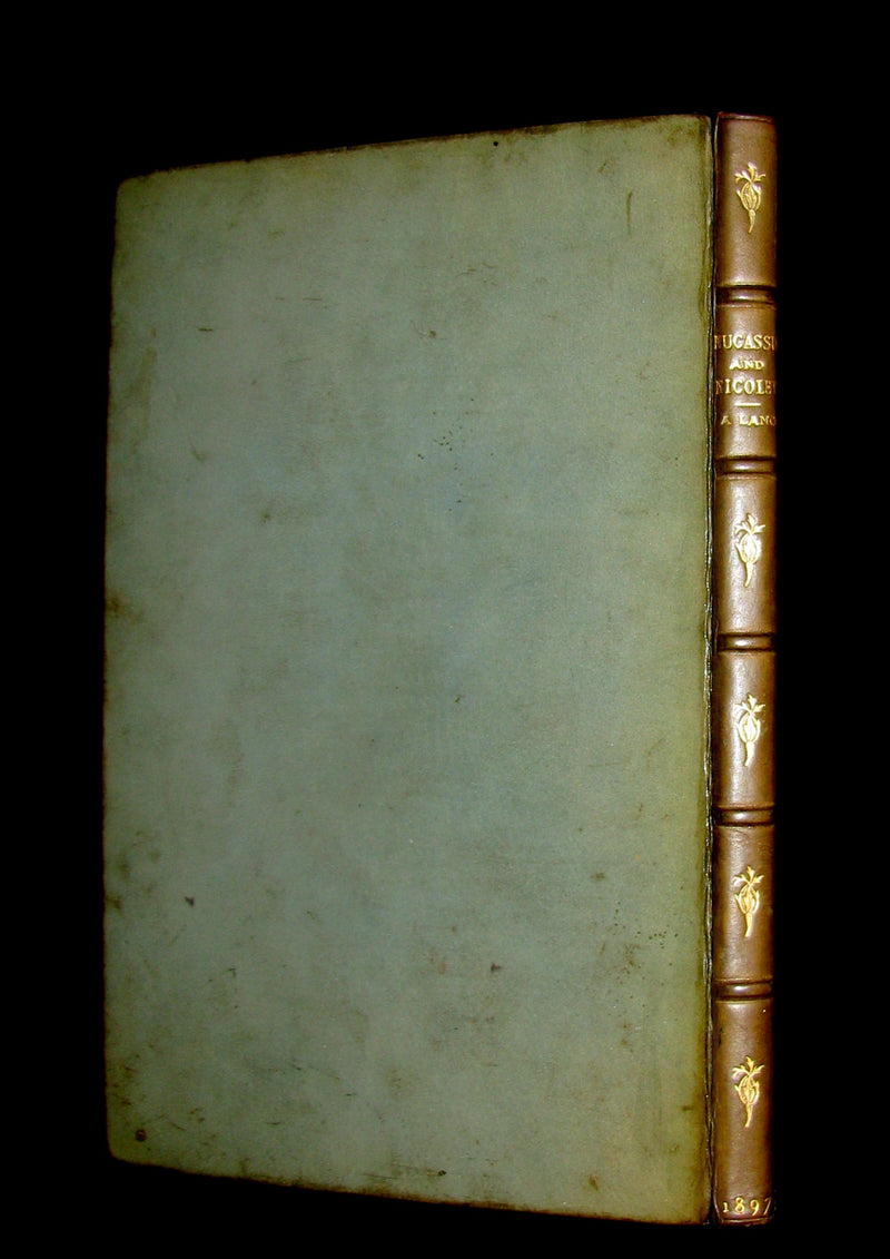 1897 Rare Book - MEDIEVAL HISTORY of Aucassin and Nicolette. Knighthood and Chivalry.