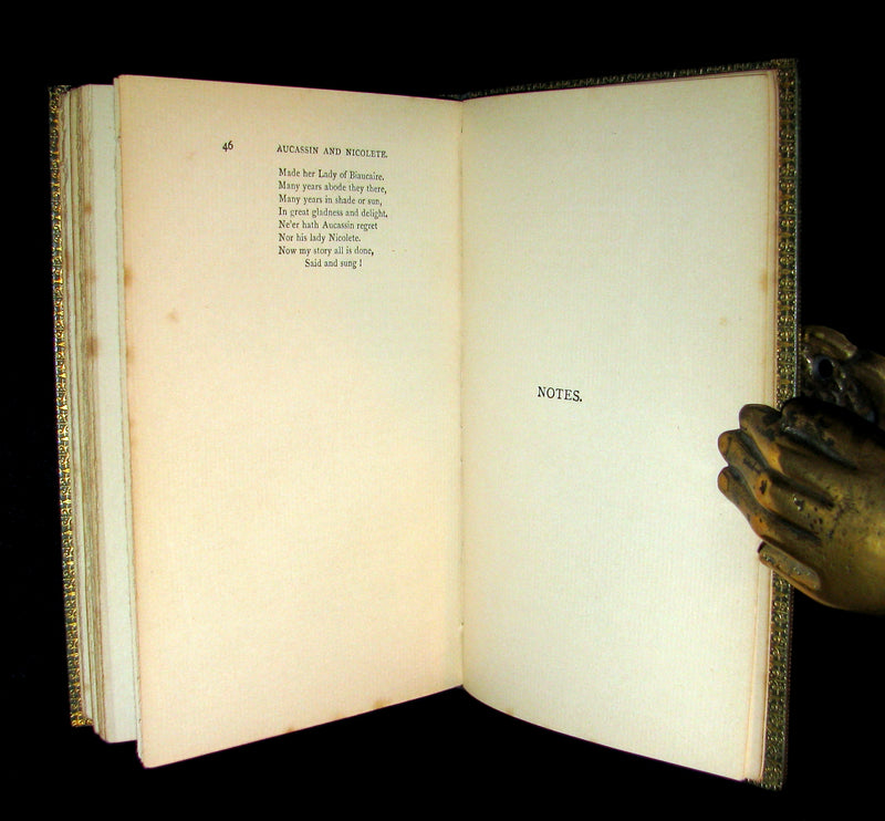1897 Rare Book - MEDIEVAL HISTORY of Aucassin and Nicolette. Knighthood and Chivalry.