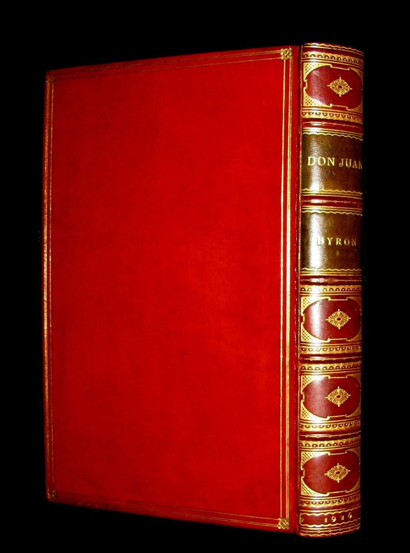 1926 Rare 1stED - Lord Byron's DON JUAN illustrated by John Austen & bound by Sangorski & Sutcliffe.