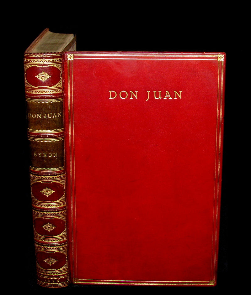 1926 Rare 1stED - Lord Byron's DON JUAN illustrated by John Austen & bound by Sangorski & Sutcliffe.