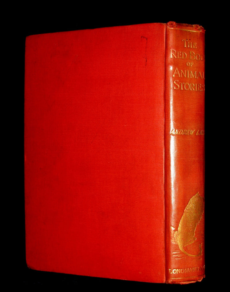1899 Rare 1stEd Book - The RED BOOK of ANIMAL STORIES by Andrew Lang Illustrated by H.J. FORD.