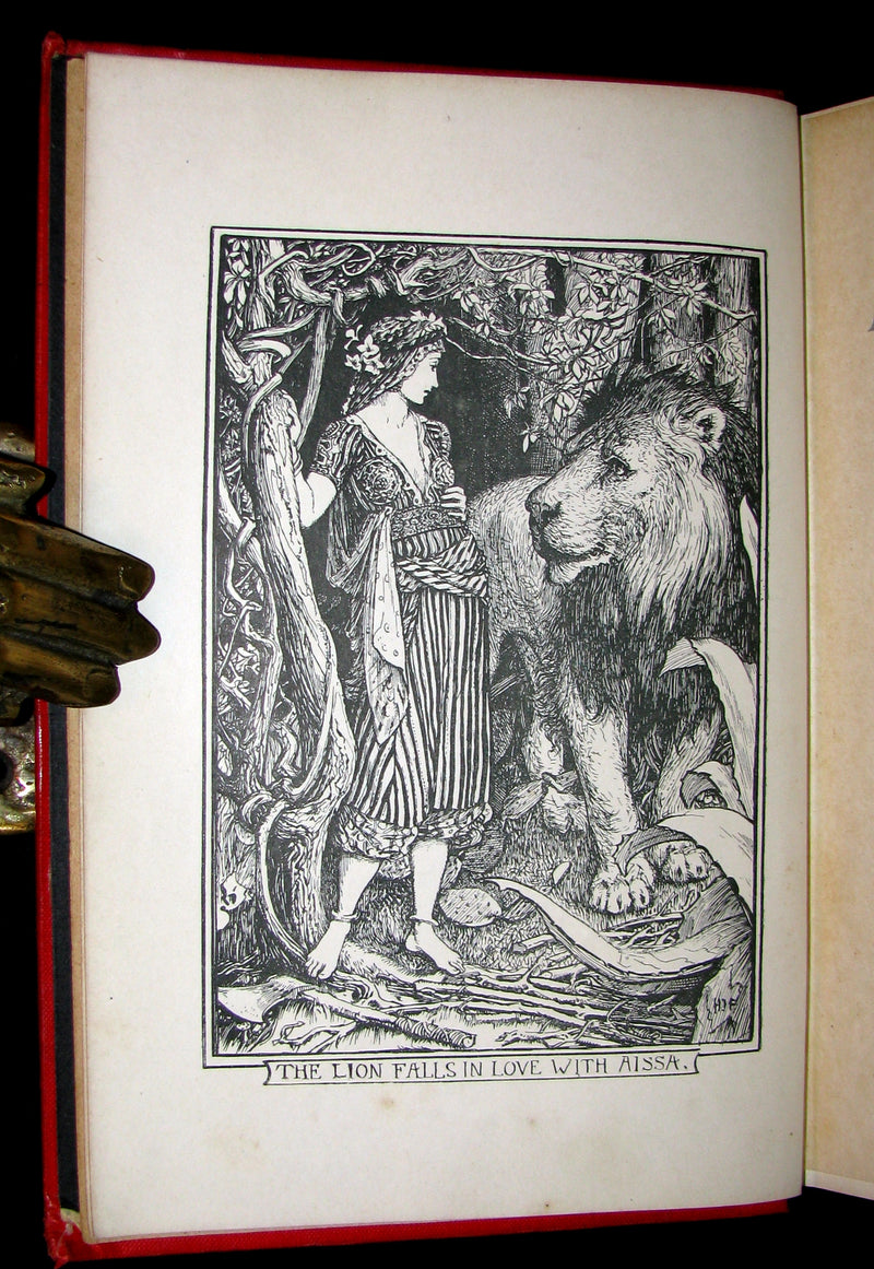 1899 Rare 1stEd Book - The RED BOOK of ANIMAL STORIES by Andrew Lang Illustrated by H.J. FORD.