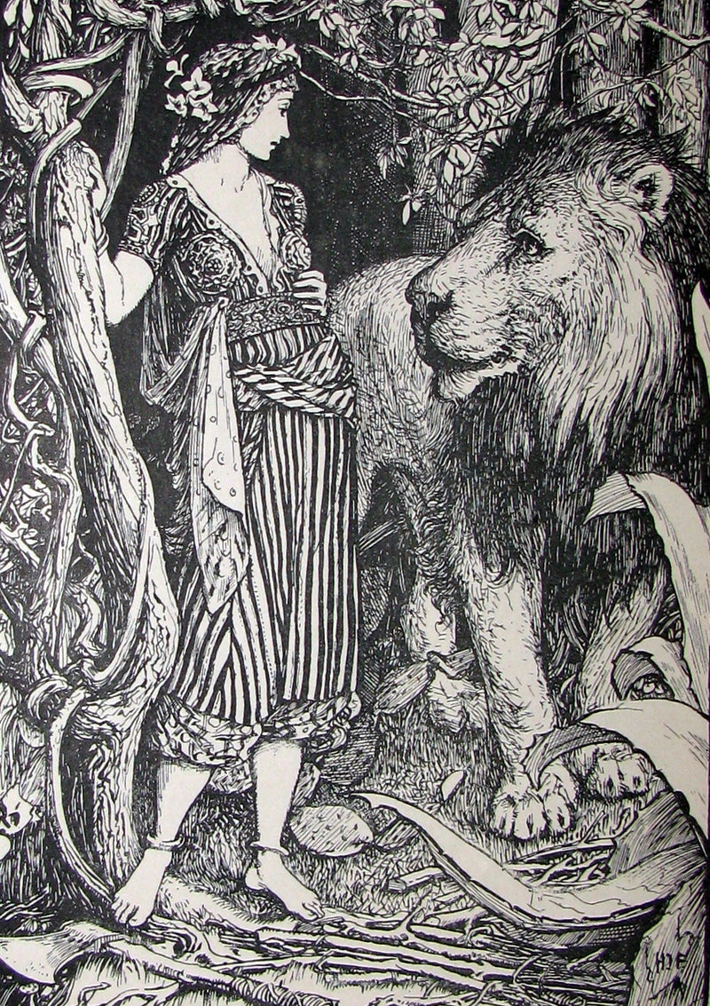 1899 Rare 1stEd Book - The RED BOOK of ANIMAL STORIES by Andrew Lang Illustrated by H.J. FORD.