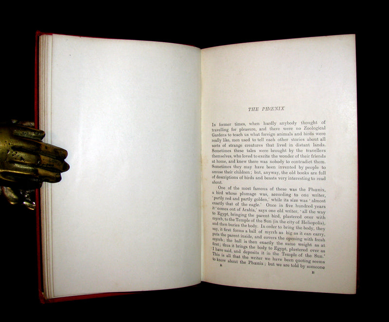 1899 Rare 1stEd Book - The RED BOOK of ANIMAL STORIES by Andrew Lang Illustrated by H.J. FORD.