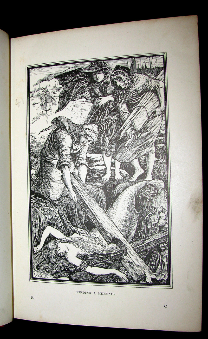 1899 Rare 1stEd Book - The RED BOOK of ANIMAL STORIES by Andrew Lang Illustrated by H.J. FORD.