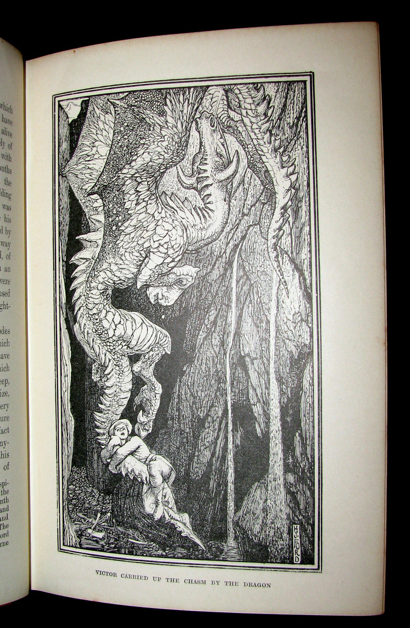 1899 Rare 1stEd Book - The RED BOOK of ANIMAL STORIES by Andrew Lang Illustrated by H.J. FORD.