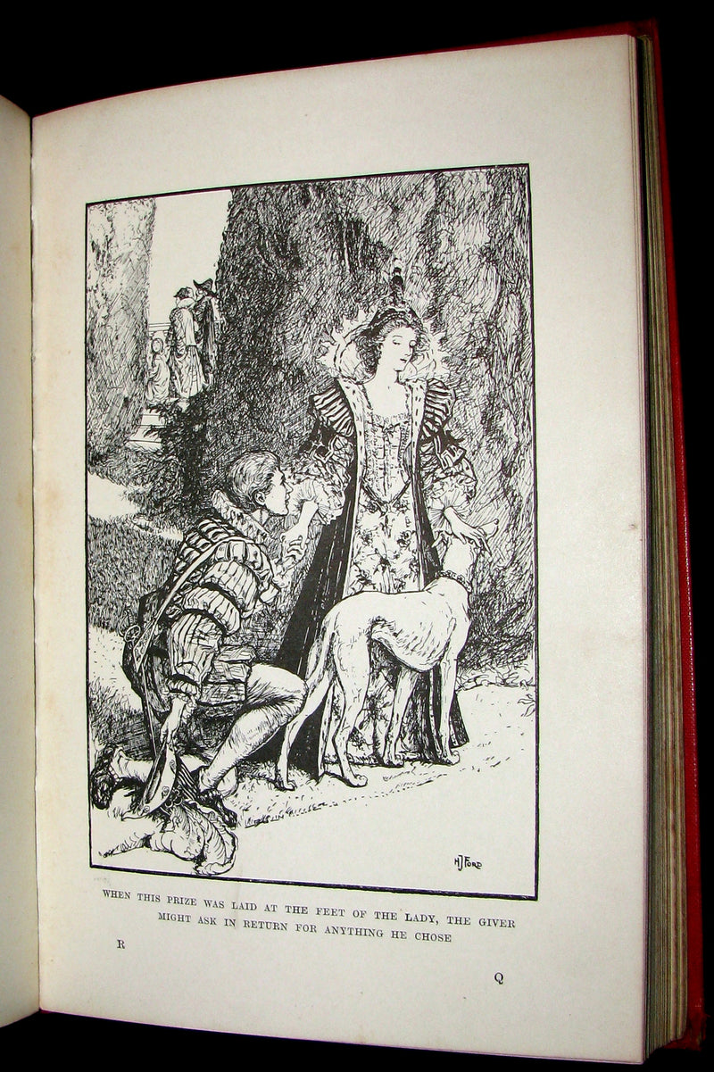 1899 Rare 1stEd Book - The RED BOOK of ANIMAL STORIES by Andrew Lang Illustrated by H.J. FORD.