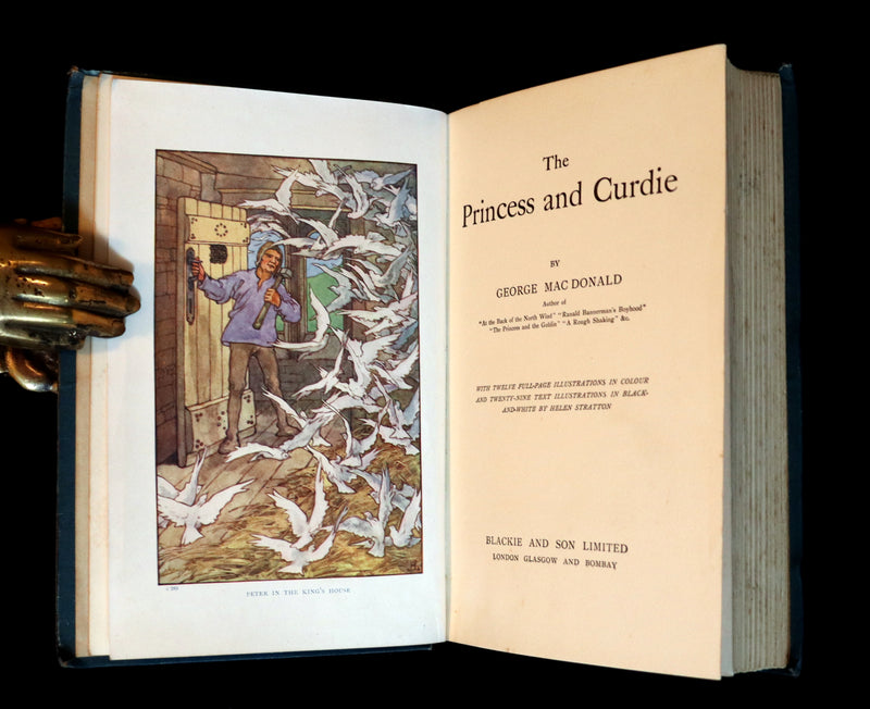 1912 Rare Book - The Princess and Curdie by George Macdonald illustrated by Helen Stratton.