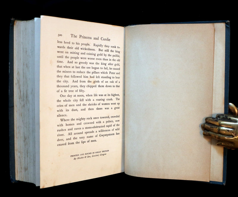 1912 Rare Book - The Princess and Curdie by George Macdonald illustrated by Helen Stratton.