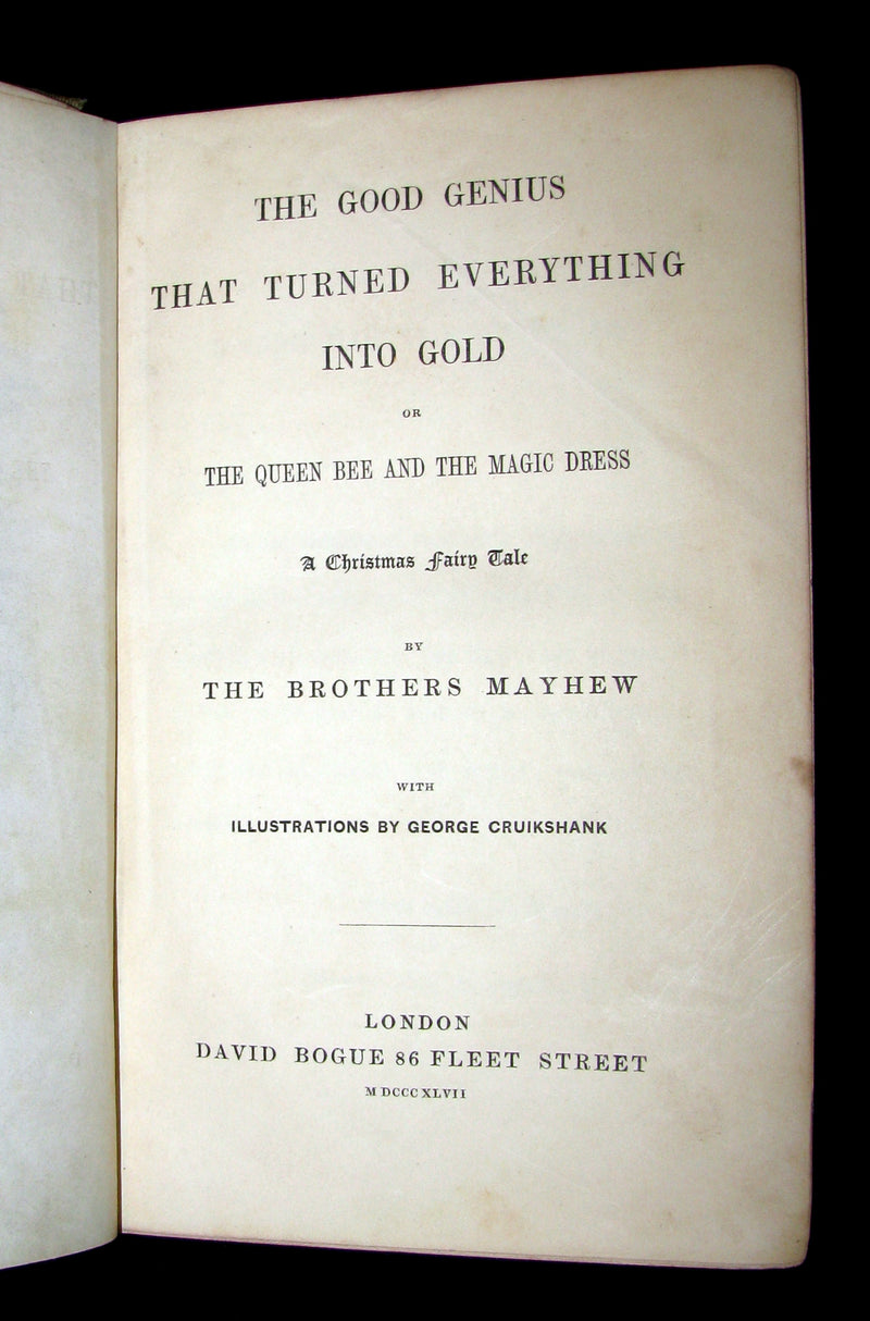 1847 Scarce 1stED - The Good Genius that Turned Everything into Gold; A Fairy Tale.