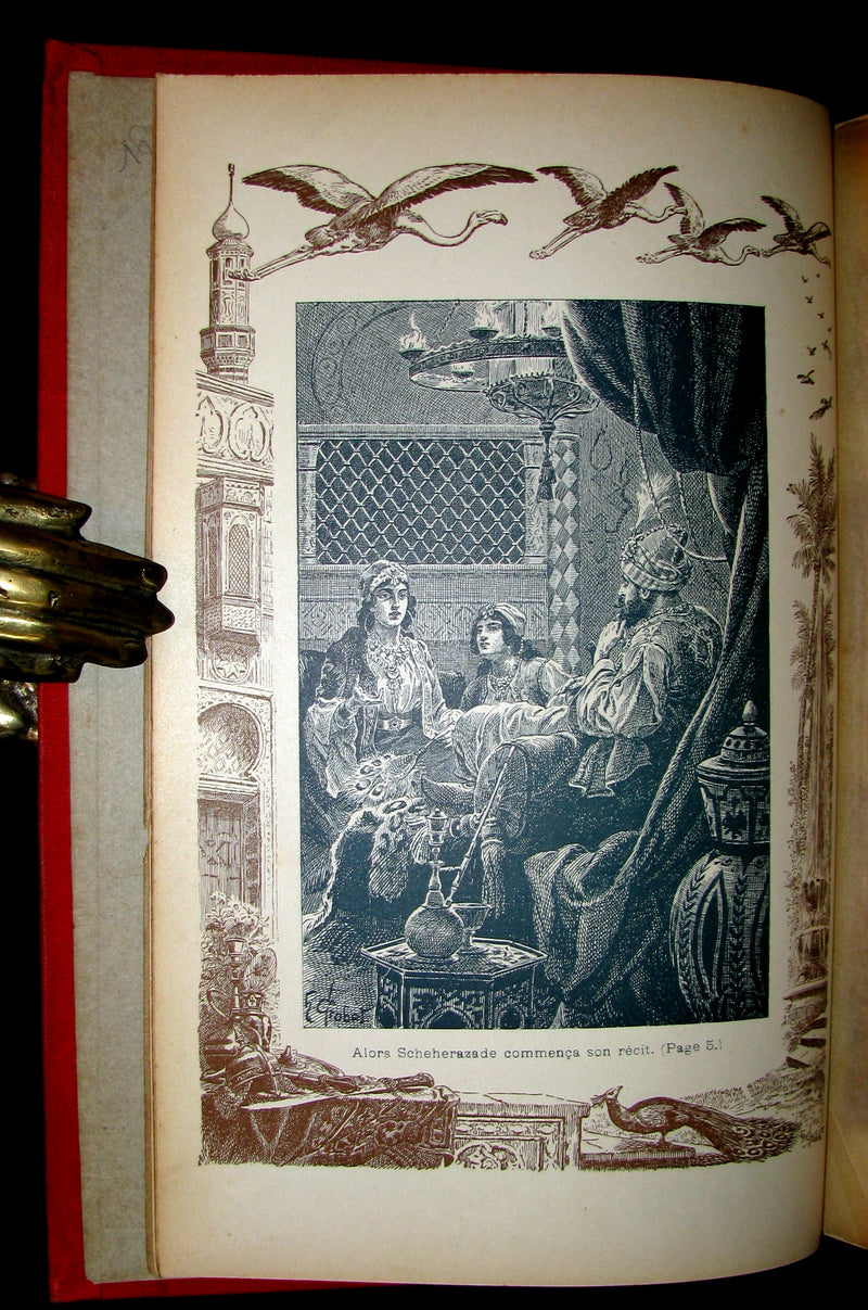 1890 Rare illustrated French Book ~ One Thousand and One Nights - Les Mille et une Nuits - Arabic Tales.