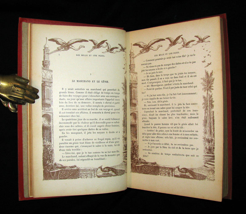 1890 Rare illustrated French Book ~ One Thousand and One Nights - Les Mille et une Nuits - Arabic Tales.