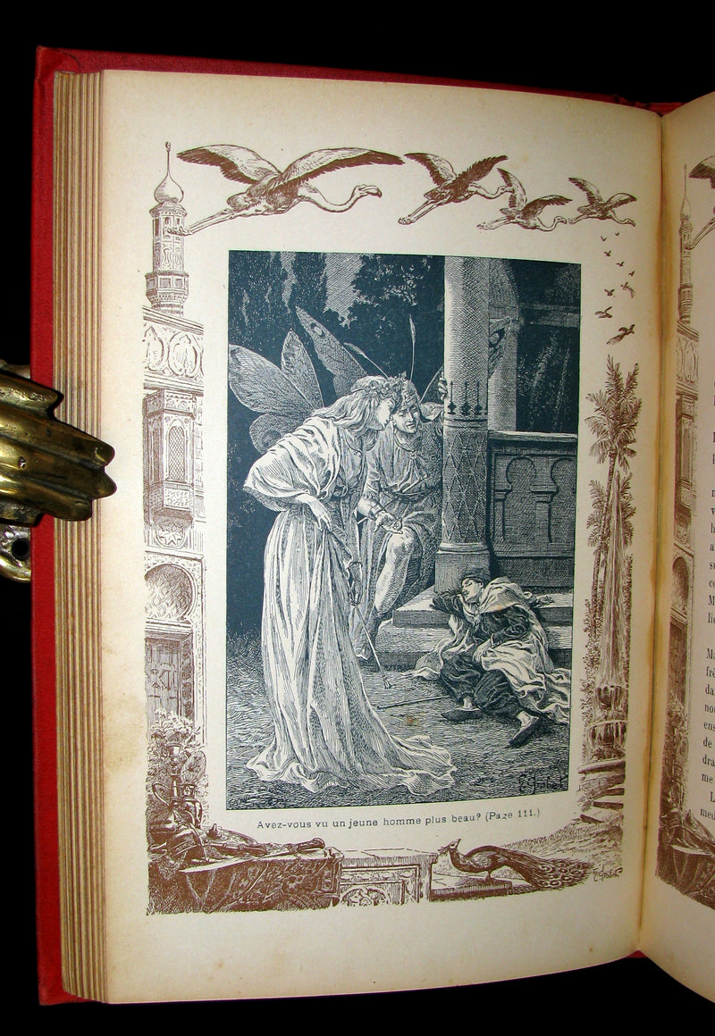1890 Rare illustrated French Book ~ One Thousand and One Nights - Les Mille et une Nuits - Arabic Tales.