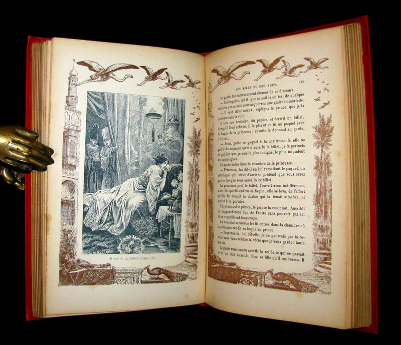 1890 Rare illustrated French Book ~ One Thousand and One Nights - Les Mille et une Nuits - Arabic Tales.
