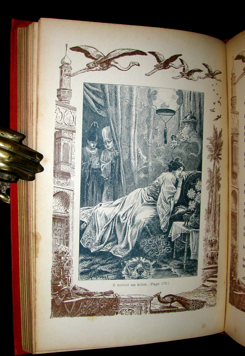 1890 Rare illustrated French Book ~ One Thousand and One Nights - Les Mille et une Nuits - Arabic Tales.