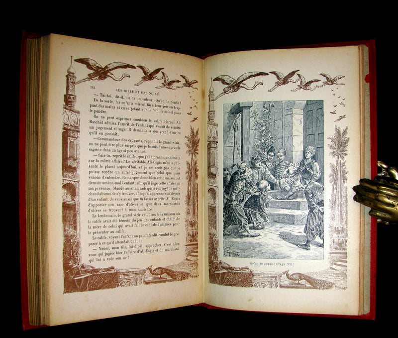 1890 Rare illustrated French Book ~ One Thousand and One Nights - Les Mille et une Nuits - Arabic Tales.