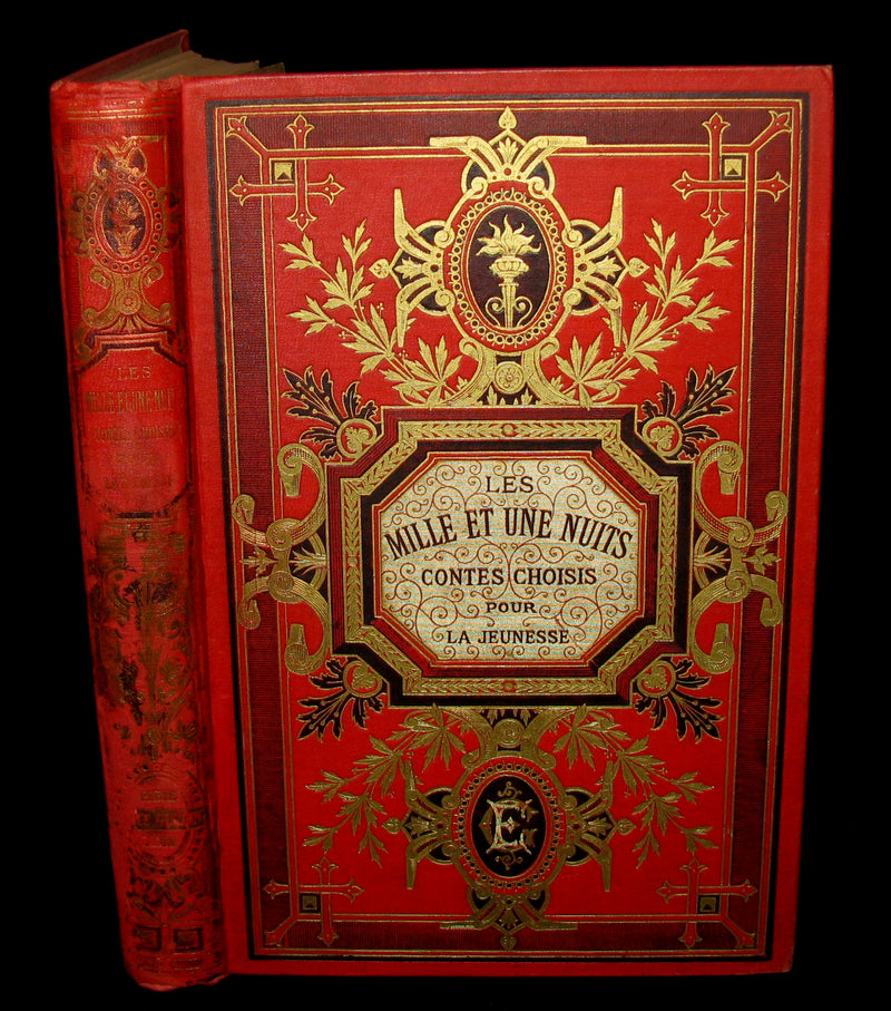 1890 Rare illustrated French Book ~ One Thousand and One Nights - Les Mille et une Nuits - Arabic Tales.