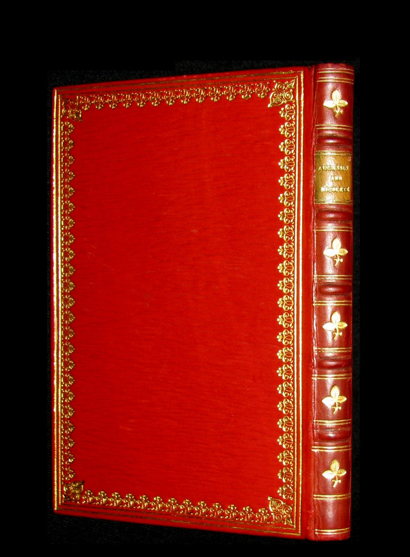 1917 Nice RIVIERE Binding - MEDIEVAL HISTORY of Aucassin and Nicolete. Knighthood and Chivalry.