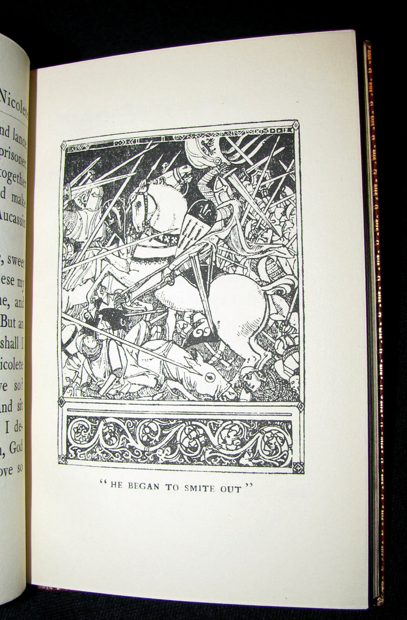 1917 Nice RIVIERE Binding - MEDIEVAL HISTORY of Aucassin and Nicolete. Knighthood and Chivalry.