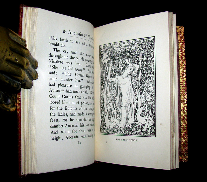 1917 Nice RIVIERE Binding - MEDIEVAL HISTORY of Aucassin and Nicolete. Knighthood and Chivalry.