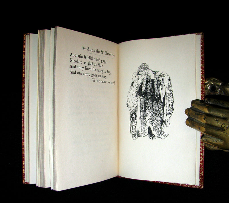1917 Nice RIVIERE Binding - MEDIEVAL HISTORY of Aucassin and Nicolete. Knighthood and Chivalry.