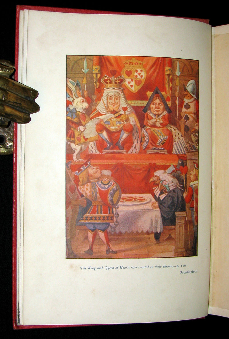 1911 Rare First color illustrated Edition - Alice's Adventures in Wonderland & Through the Looking-Glass.