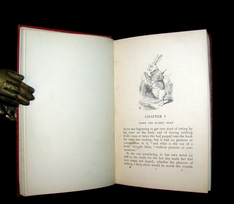 1911 Rare First color illustrated Edition - Alice's Adventures in Wonderland & Through the Looking-Glass.