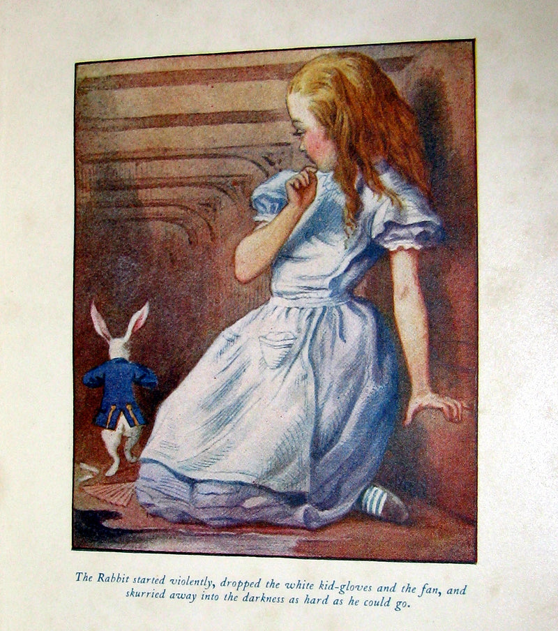 1911 Rare First color illustrated Edition - Alice's Adventures in Wonderland & Through the Looking-Glass.