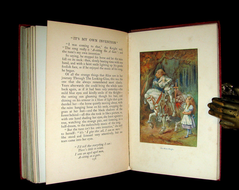 1911 Rare First color illustrated Edition - Alice's Adventures in Wonderland & Through the Looking-Glass.