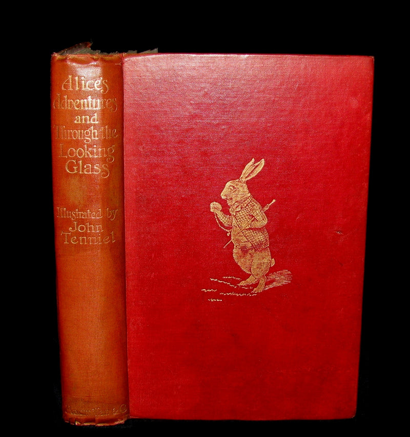 1911 Rare First color illustrated Edition - Alice's Adventures in Wonderland & Through the Looking-Glass.