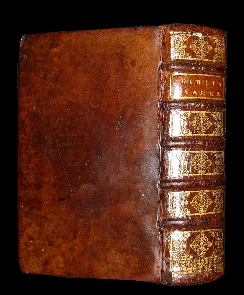 1682 Rare Latin Bible - BIBLIA SACRA - Holy Bible published in Cologne. Old & New Testament.