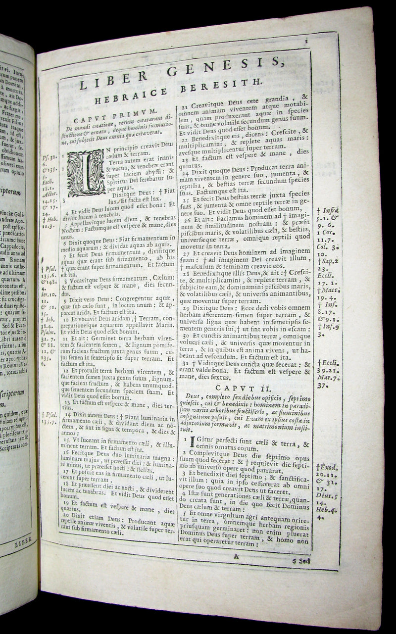 1682 Rare Latin Bible - BIBLIA SACRA - Holy Bible published in Cologne. Old & New Testament.