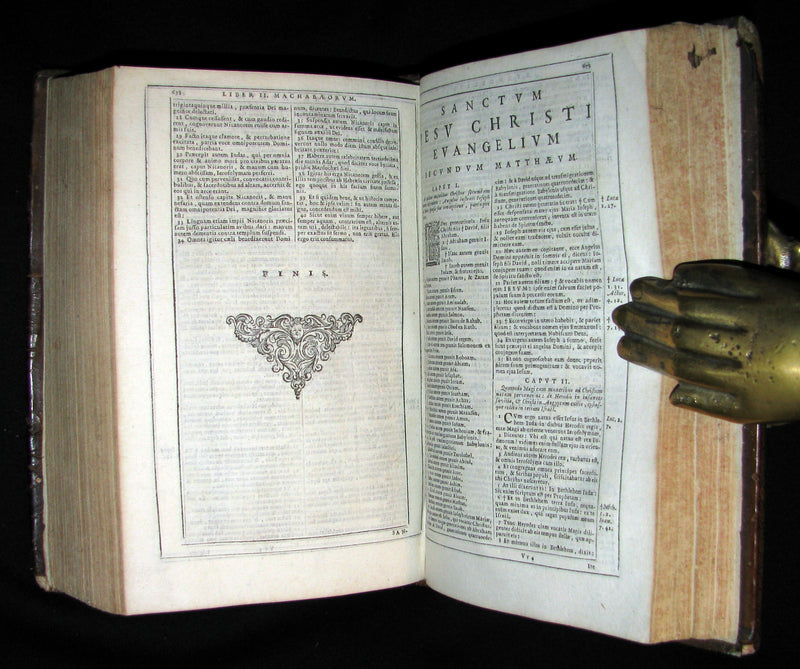 1682 Rare Latin Bible - BIBLIA SACRA - Holy Bible published in Cologne. Old & New Testament.