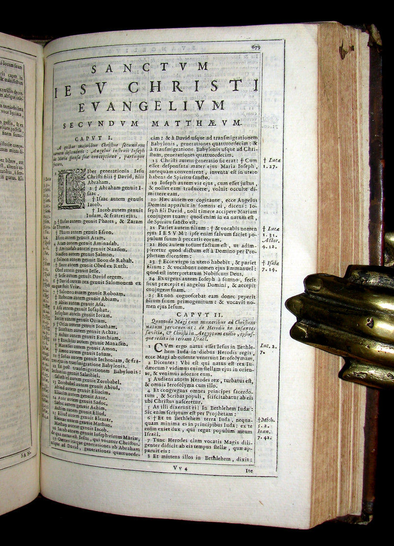 1682 Rare Latin Bible - BIBLIA SACRA - Holy Bible published in Cologne. Old & New Testament.