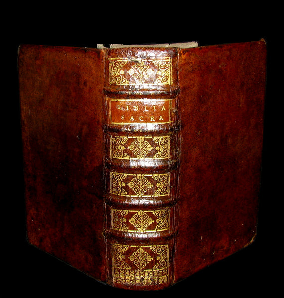 1682 Rare Latin Bible - BIBLIA SACRA - Holy Bible published in Cologne. Old & New Testament.