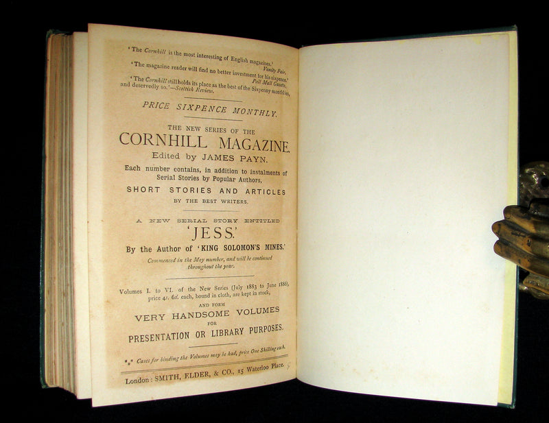 1886 Rare Victorian Book - JANE EYRE. An Autobiography by Currer Bell (CHARLOTTE BRONTË).