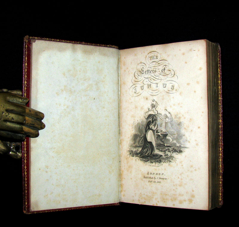 1820 Rare Book bound by Bumpus - LETTERS of JUNIUS or Junius: Stat nominis umbra.