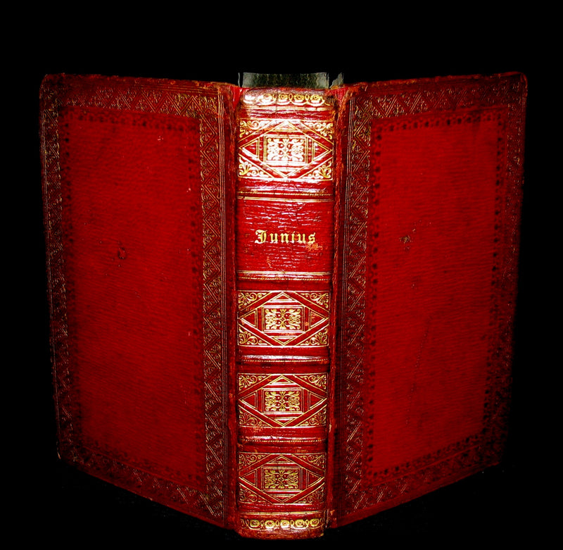 1820 Rare Book bound by Bumpus - LETTERS of JUNIUS or Junius: Stat nominis umbra.