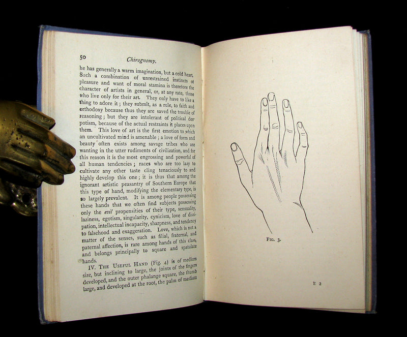 1885 Rare Book -  CHIROMANCY - The Science of Palmistry by Henry Frith. Illustrated.