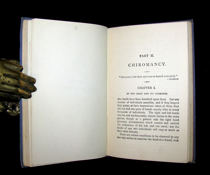 1885 Rare Book -  CHIROMANCY - The Science of Palmistry by Henry Frith. Illustrated.