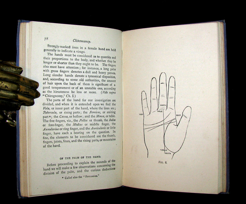1885 Rare Book -  CHIROMANCY - The Science of Palmistry by Henry Frith. Illustrated.