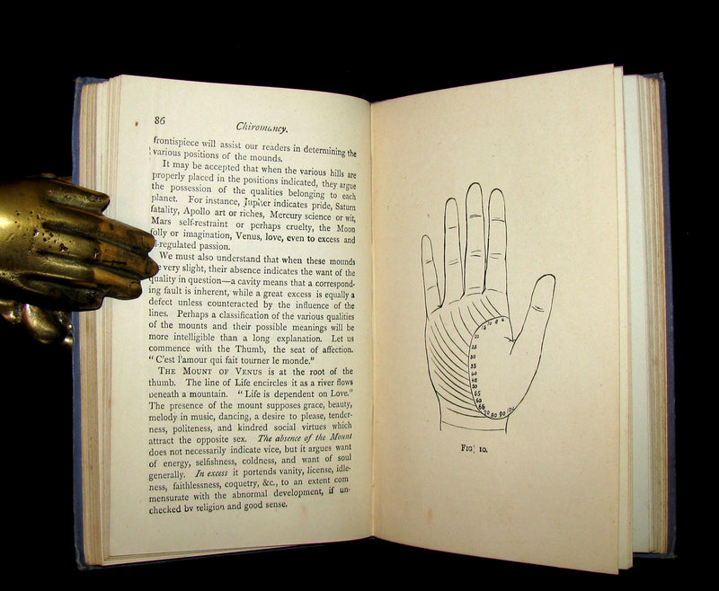1885 Rare Book -  CHIROMANCY - The Science of Palmistry by Henry Frith. Illustrated.