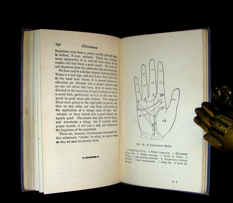 1885 Rare Book -  CHIROMANCY - The Science of Palmistry by Henry Frith. Illustrated.