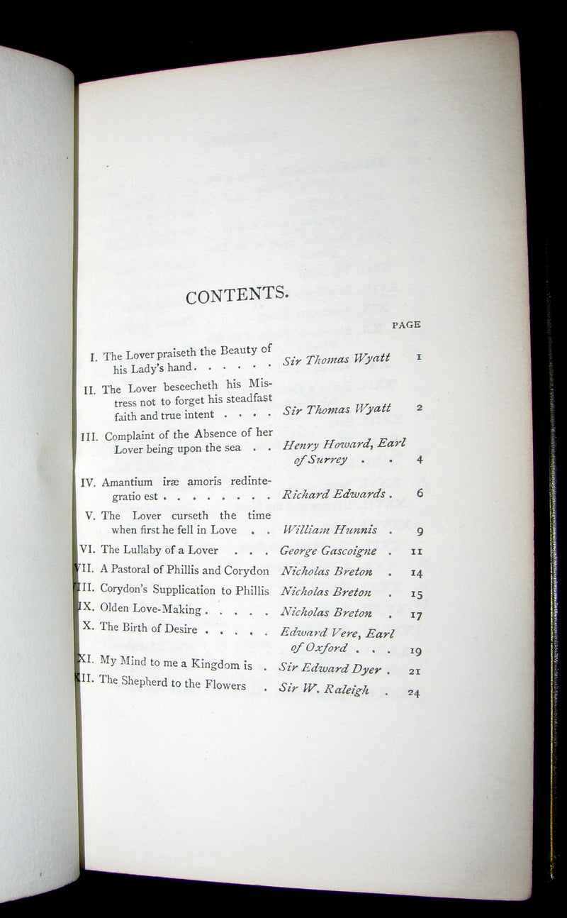1883 Rare poetry Book - ENGLISH LYRICS beautifully bound by Sangorski & Sutcliffe.