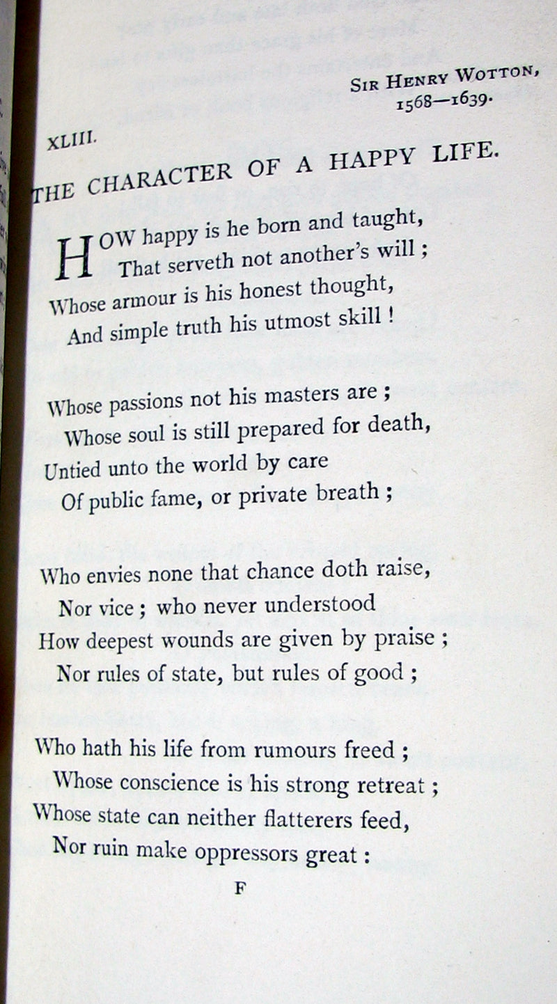1883 Rare poetry Book - ENGLISH LYRICS beautifully bound by Sangorski & Sutcliffe.